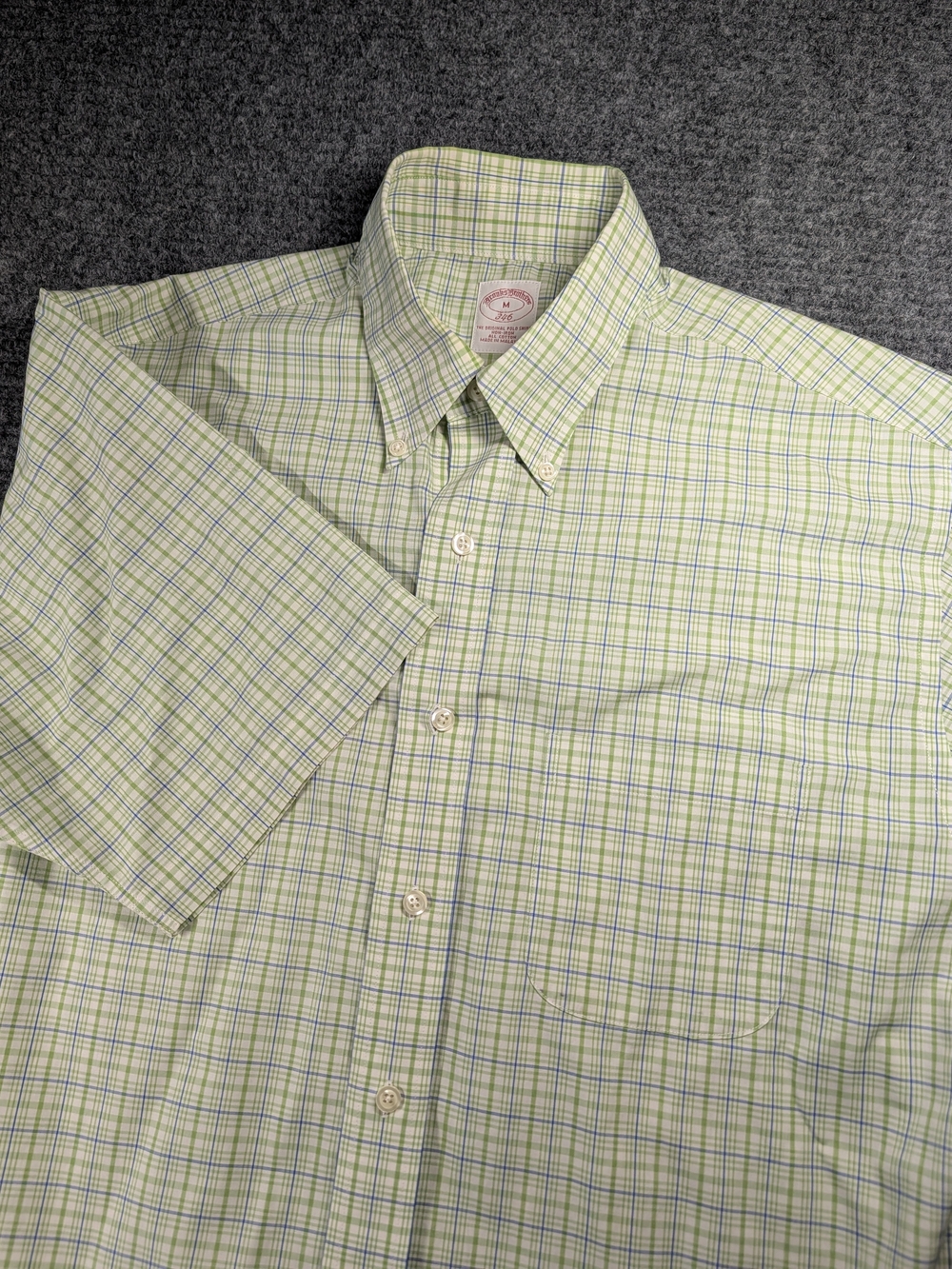 Brooks Brothers 346 Original Polo Shirt Button-Down Size Medium
